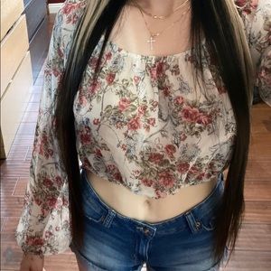floral crop top